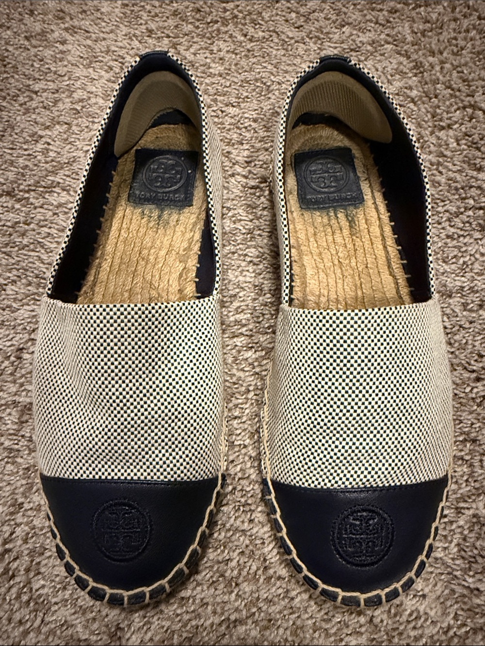 Tory Burch Canvas Espadrille Slip-Ons